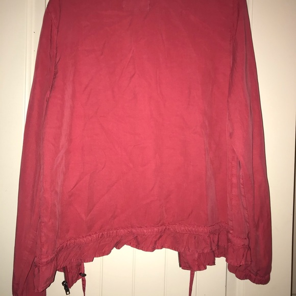 Sanctuary Lightweight Ruffled Drawstring Jacket - Picture 3 of 4